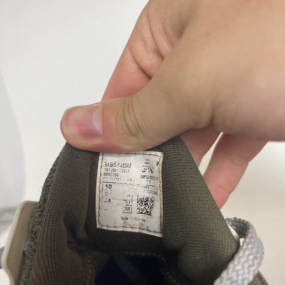 New Balance Mens 574 Sport Olive Green Suede Shoes Sneakers Size 10 D MS574BM - Picture 8 of 8